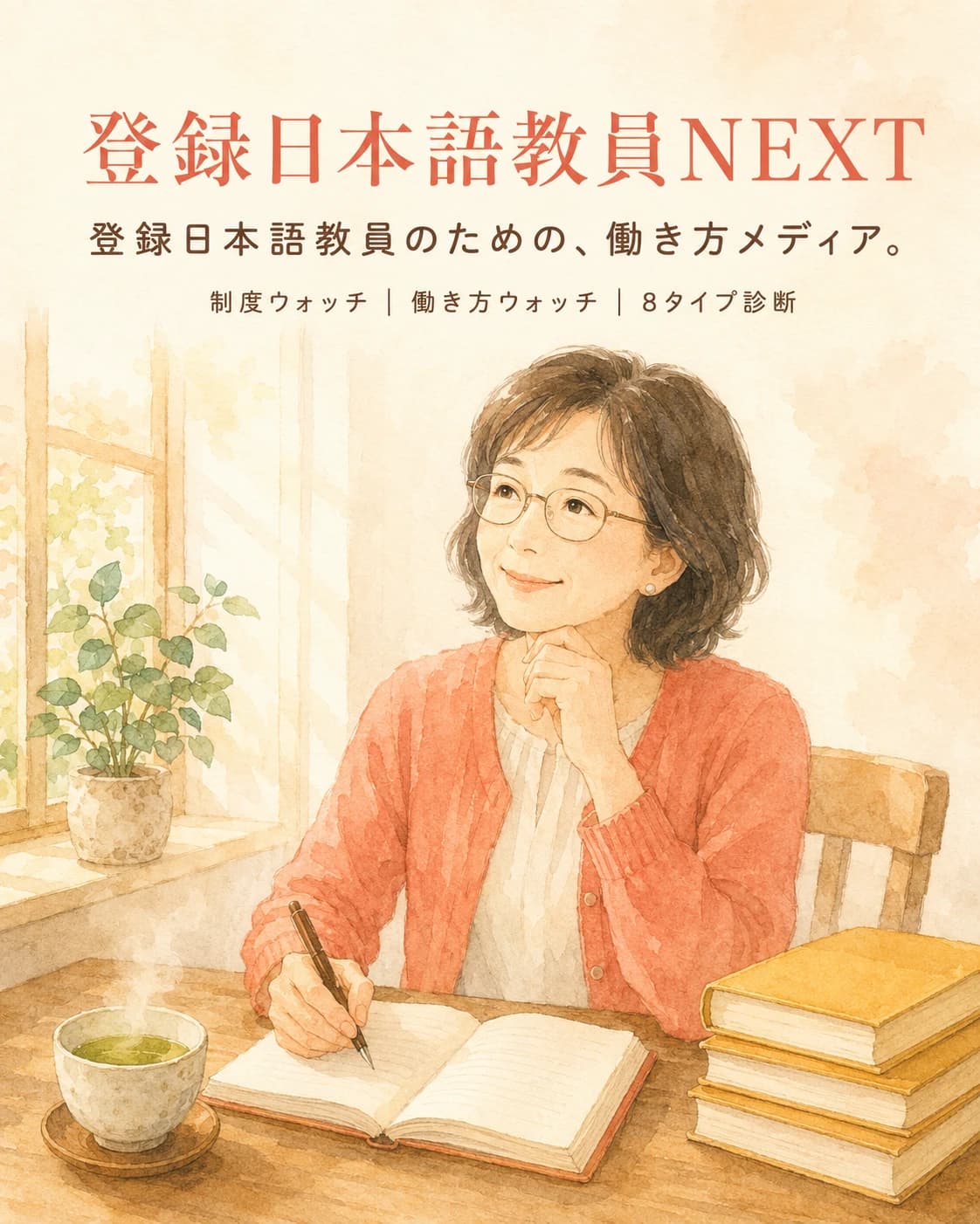 登録日本語教員NEXT — 登録日本語教員のための働き方メディア。制度ウォッチ・働き方ウォッチ・8タイプ診断。